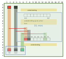 D1 Mini Circuit layout